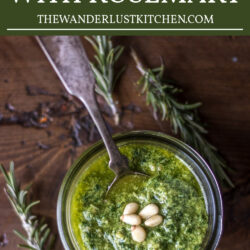 Arugula Pesto with Rosemary Recipe Pin