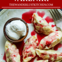 Cherry Vareniki (Cherry Pierogi) Recipe Pin