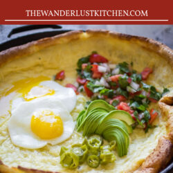Dutch Baby Breakfast Tex-Mex Style Recipe Pin