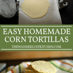 Easy Homemade Corn Tortillas Recipe Pin