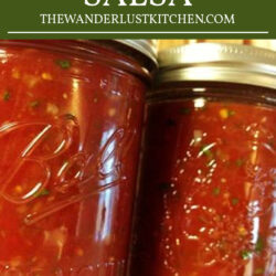 Easy Homemade Freezer Salsa Recipe Pin