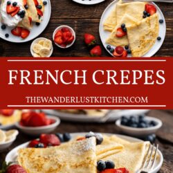 French Crepes Recipe Pin