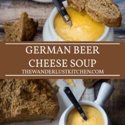 German Beer Cheese Soup Recipe Pin