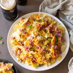 Irish Nachos best served with cold beer.