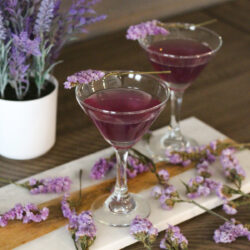 Indulge in this delicious Lavender Martini. All you need is 3 simple ingredients and a few minutes, and you will have a scrumptious purple cocktail at your fingertips!