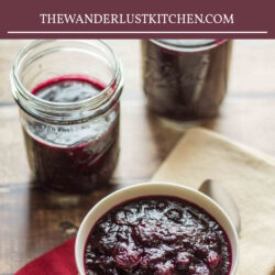No Fuss Blueberry Cranberry Sauce Recipe Pin