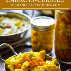 Curried Carrot and Cauliflower Pickles Recipe Pin