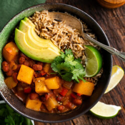 This Puerto Rican Beans and Potatoes recipe is packed with protein and filled with hearty flavors and textures to make one delectable dish!