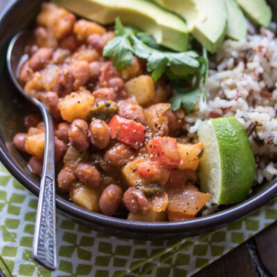 Saucy Puerto Rican Beans and Potatoes Recipe