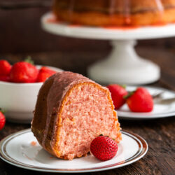 Fluffy, moist, and loaded with strawberry flavor, this Strawberry Pound Cake recipe is sure to be your new favorite sweet treat!