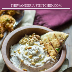 Turkish Nut and Yogurt Dip Recipe Pin