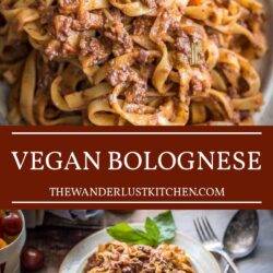 Ultimate Vegan Bolognese Sauce Recipe Pin