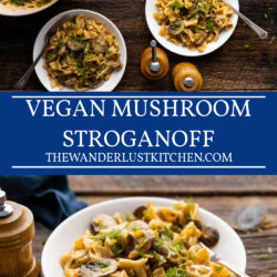 Vegan Mushroom Stroganoff Recipe Pin