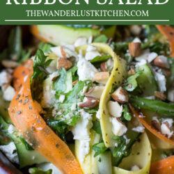 Vegetable Ribbon Salad Recipe Pin