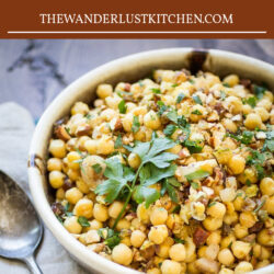 Warm Moroccan Chickpea Salad Recipe Pin